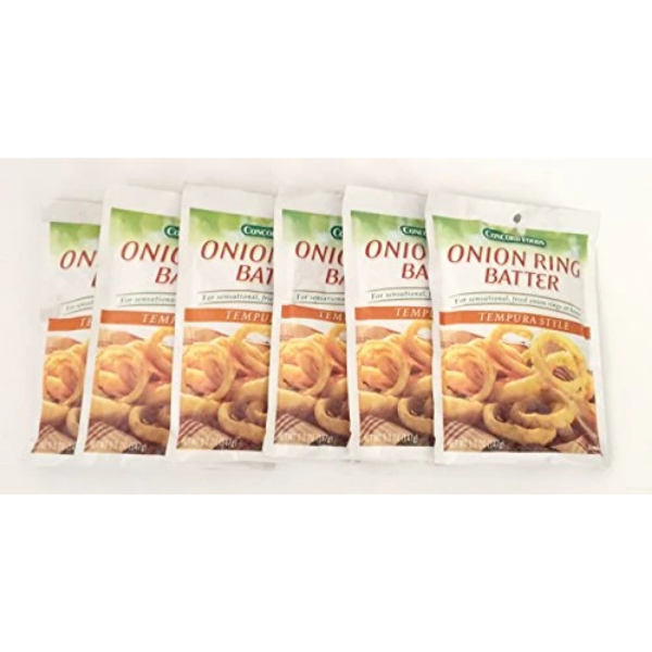 Concord Foods, Onion Ring Batter Mix, Tempura Style, 5.2oz Packet (Pack of 6)