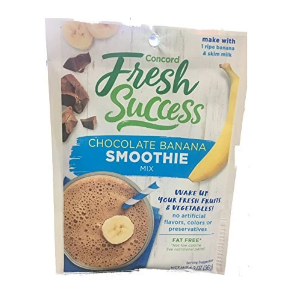 Concord Foods, Smoothie Mix, Chocolate Banana, 1.3oz Packet (Pack of 6)