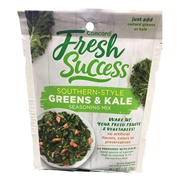 Concord GREENS & KALE SEASONING-Southern Style -18 (eighteen) 1oz packets