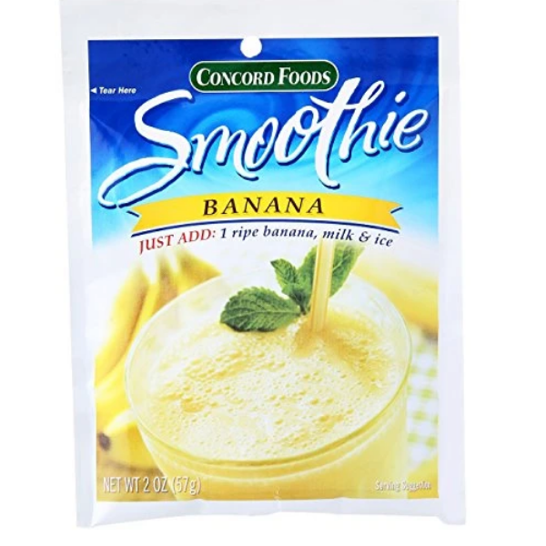 Concord Foods Banana Shake Smoothie Mix, 2 oz