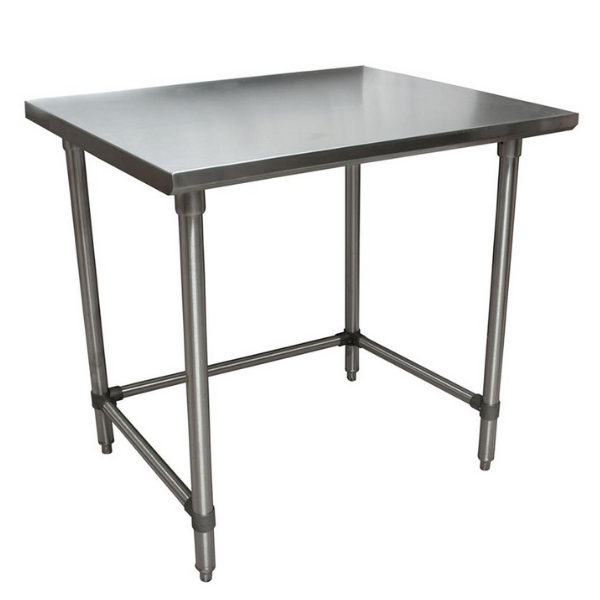 BK Resources (SVTOB-3624) 36" X 24" T-430 18 GA Stainless Steel Table Top Open Base