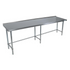 BK Resources (VTTROB-1896) 18" X 96" T-430 18 GA Table Stainless Steel 1.5" Riser Open Base