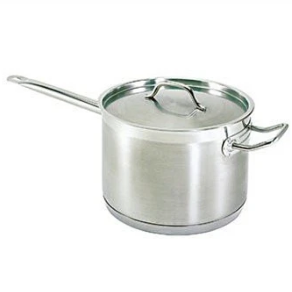 Supersteel Sauce Pan, 4-1/2 Qt., 8'' X 5-1/4'', With Cover, Induction Ready, Stainless Steel