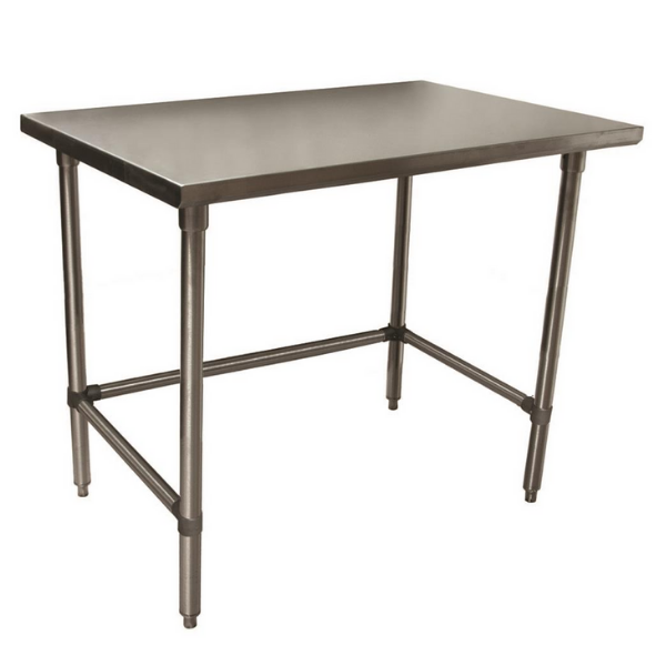 BK Resources (SVTOB-4830) 48" X 30" T-430 18 GA Stainless Steel Table Top Open Base