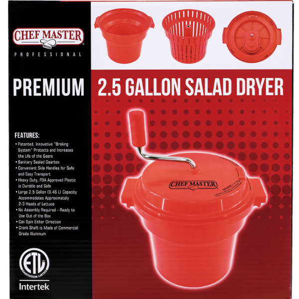 Chef Master (90012) Premium 2.5 Gallon Salad Dryer