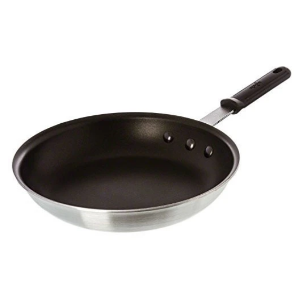 Update International Eclipse Coated Aluminum Fry Pan with Molded Silicone Handle