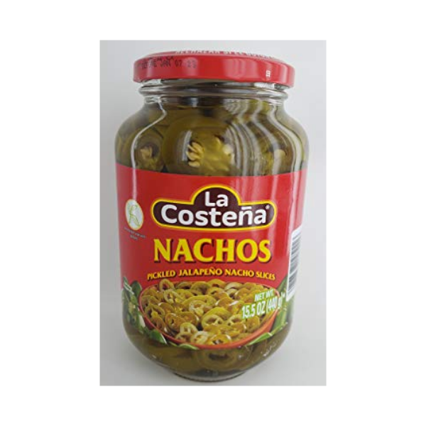 La Costeña Nachos Pickled Jalapeño Nacho Slices Net Wt 15.5 Oz (440g)