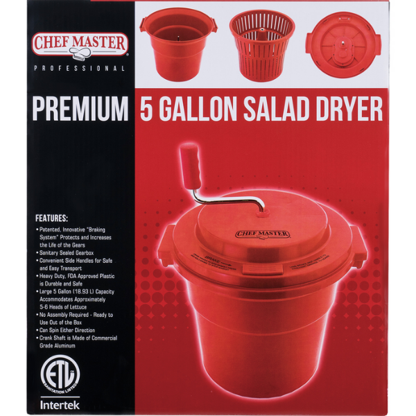 Chef Master (90005) Premium 5 Gallon Salad Dryer