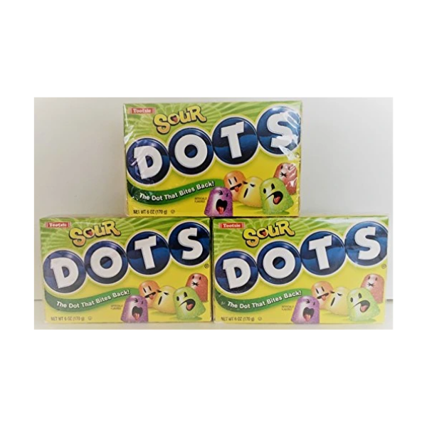 Sour Dots Theater Box 6 Ounces (Pack of 3)
