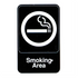 Royal Industries (ROY 695614) Smoking Area, 6" x 9" Sign