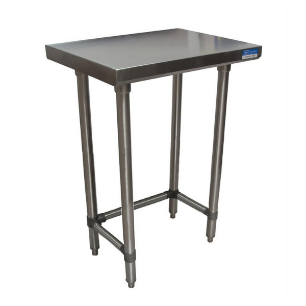 BK Resources (SVTOB-1830) 18" X 30" T-430 18 GA Stainless Steel Table Top Open Base