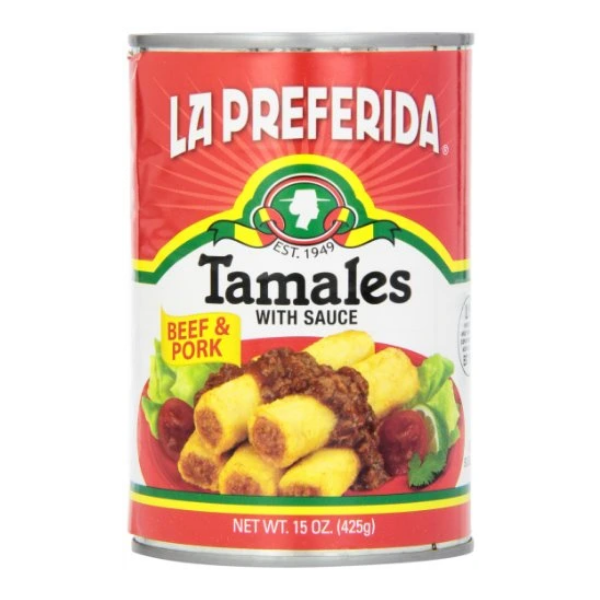 La Preferida Tamales Beef & Pork, 15-Ounce (Pack - 3)