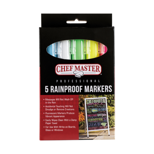 Chef Master (90032) 5 Rainproof Markers