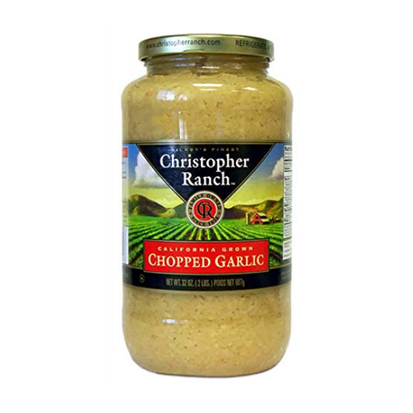Christopher Ranch CHOPPED GARLIC in Olive Oil Â Famous Award Winning Heriloom Garlic - 32 Oz