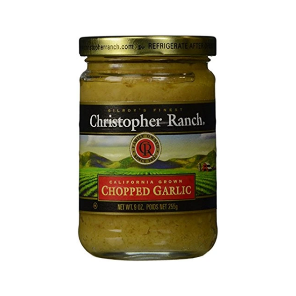 Christopher Ranch CHOPPED GARLIC in Olive Oil Â Famous Award Winning Heriloom Garlic - 9 Oz