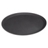 Stanton Trading Non Skid Rubber Lined 27-Inch Fiberglass Oval Serving Tray, Black
