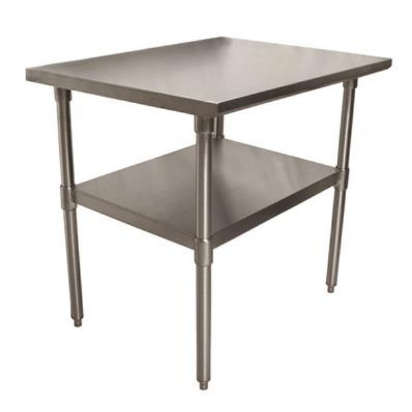 BK Resources (CVT-3624) 16 GA. T-304 36 X 24 Table Stainless Steel Base