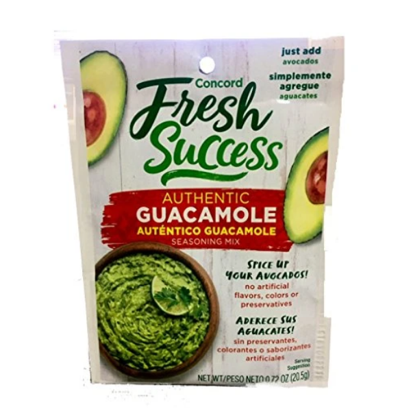 Concord Authentic GUACOMOLE Seasoning Mix - 18 packets .72oz each