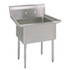 BK Resources Stainless Steel Stainless Steel One Compartment Sink 18"L x 24"W x 14"D BKS-1-1824-14-09 NSF