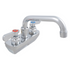 BK Resources (BKF-4SM-10-G) 4" O.C. OptiFlow Splash Mount Faucet With 10" Swing Spout