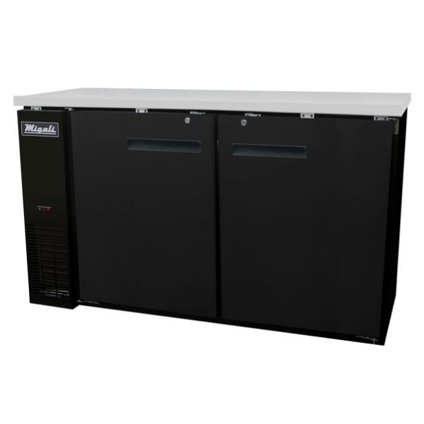 NEW-Migali-C-BB60-HC- 60″ Solid Door Back Bar Refrigerator