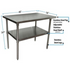 BK Resources (QVT-4836) 14 GA. T-304 48 X 36 Table Stainless Steel Base
