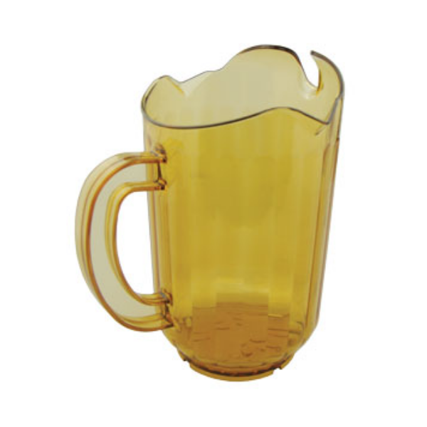 Royal Industries (ROY 6701 A) 60 oz. Polycarbonate Amber Pitcher - 12/Pack