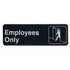 Update International (S39-4BK) "Employees Only" Sign