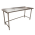 BK Resources (VTTROB-7224) 72" X 24" T-430 18 GA Table Stainless Steel 1.5" Riser Open Base