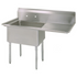 BK Resources 1 Compartment Sink 24 X 24 X 14D 24" RIGHT DB