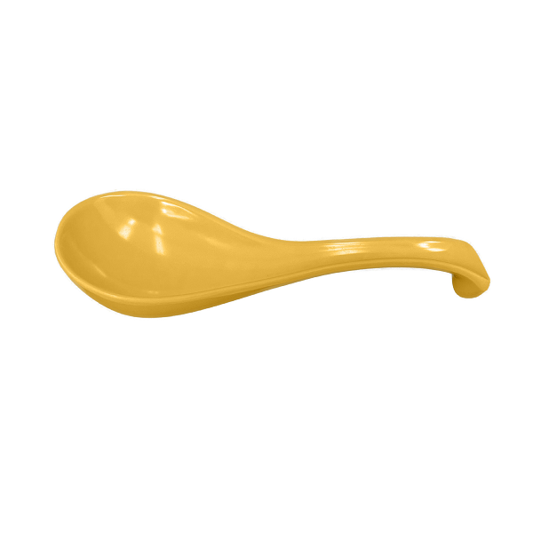 Thunder Group 7000Y 1 oz. Yellow Color Melamine Soup Spoon