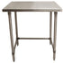 BK Resources (VTTOB-3030) 30" X 30" T-430 18 GA Stainless Steel Table Top Open Base