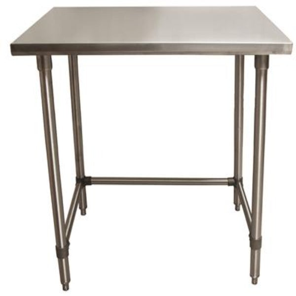 BK Resources (VTTOB-4830) 48" X 30" T-430 18 GA Stainless Steel Table Top Open Base