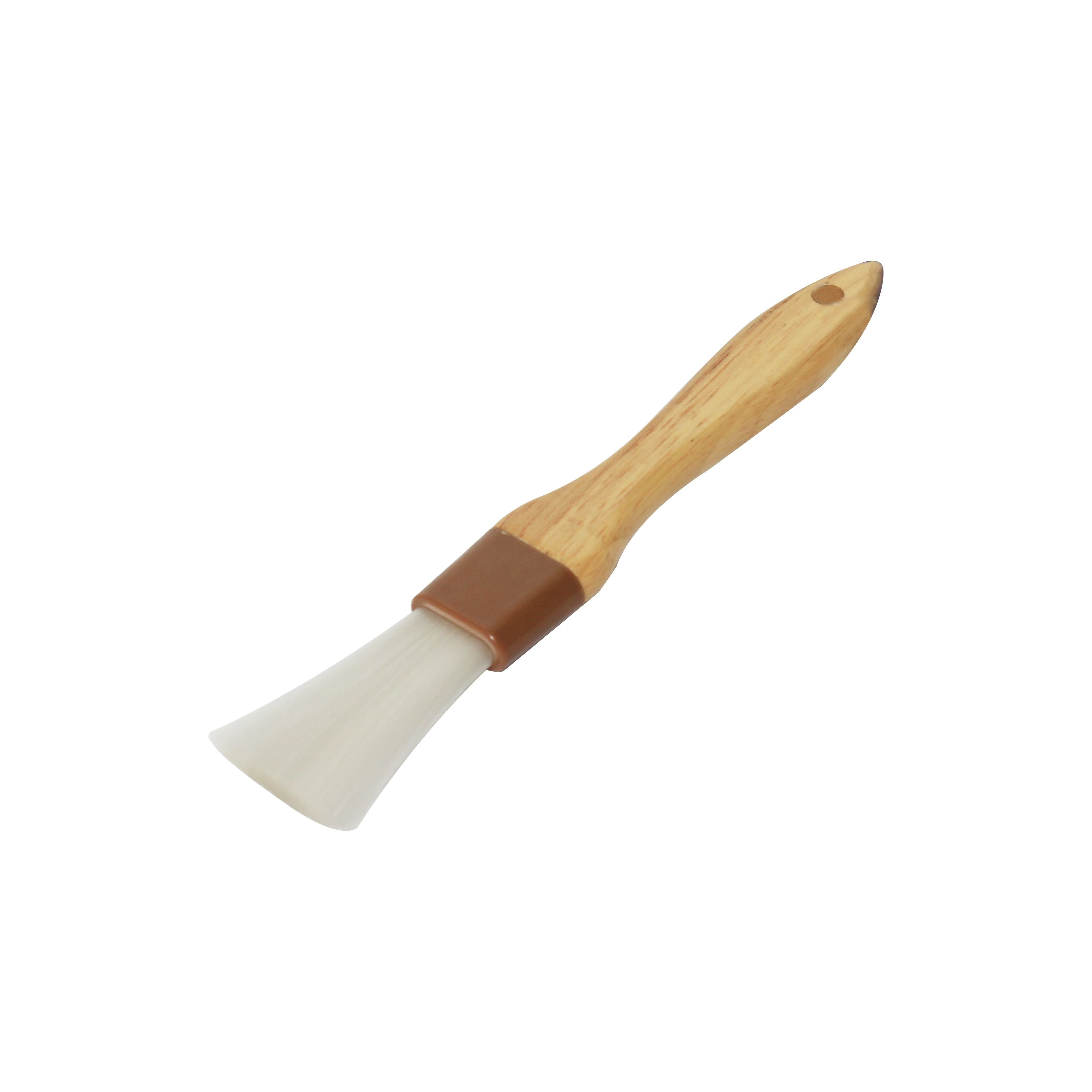 Thunder Group WDPB001N 1-Inch Flat Nylon Bristles with Wooden Handle