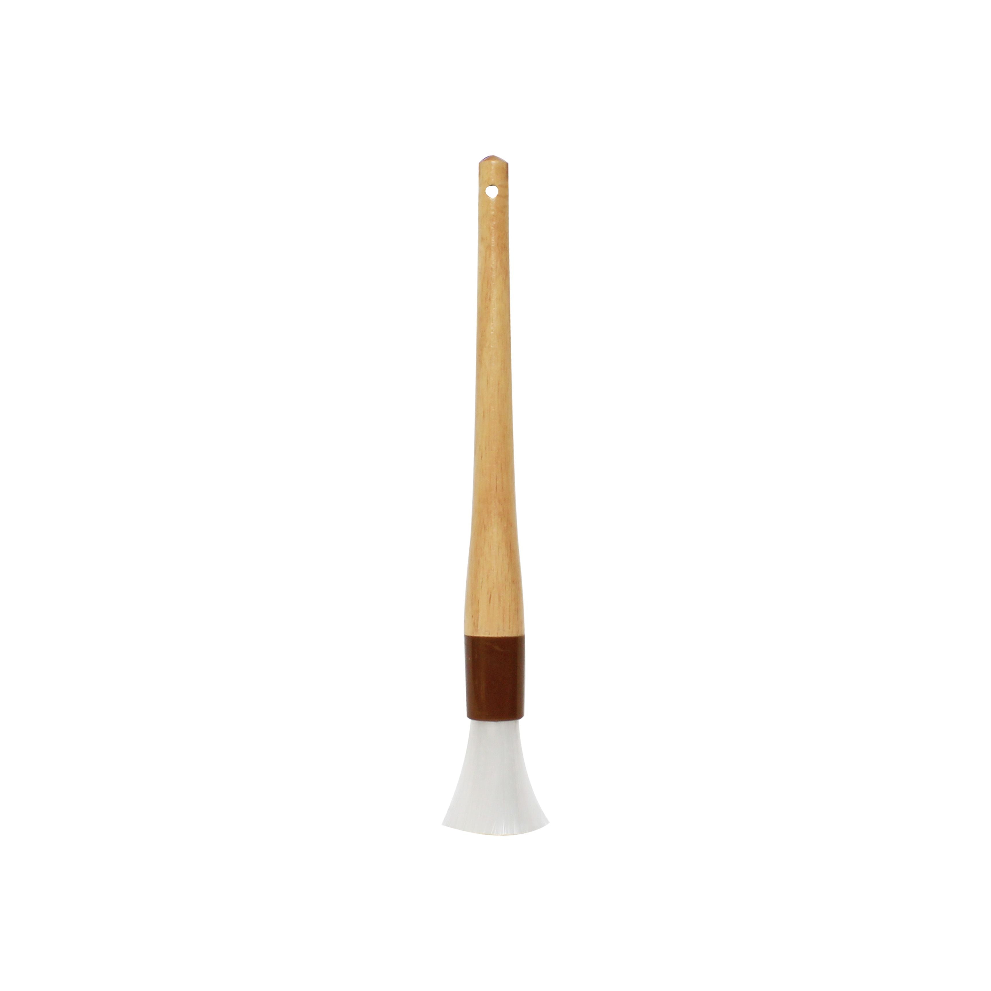 Thunder Group WDPB006N 1-Inch Round Nylon Bristles with Wooden Handle