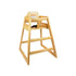 Thunder Group WDTHHC018A Natural Finish Wood High Chair, KD
