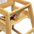 Thunder Group WDTHHC018A Natural Finish Wood High Chair, KD