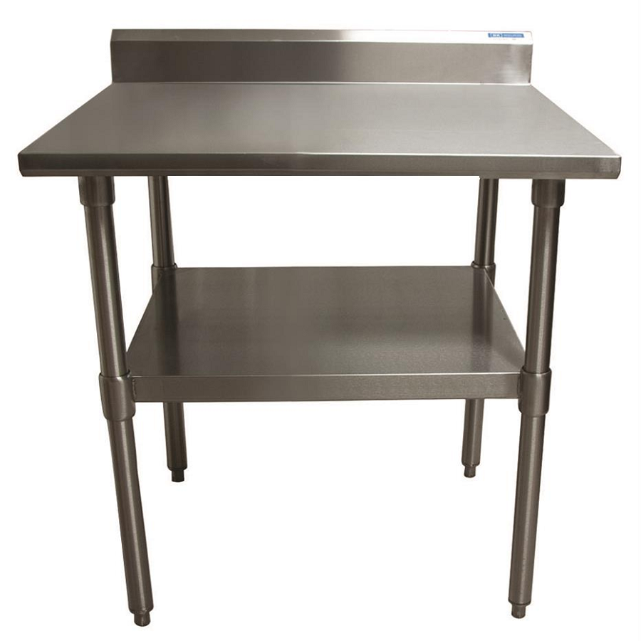BK Resources (VTTR5-2424) 24" X 24" T-430 18 GA Table Stainless Steel Top 5" Riser