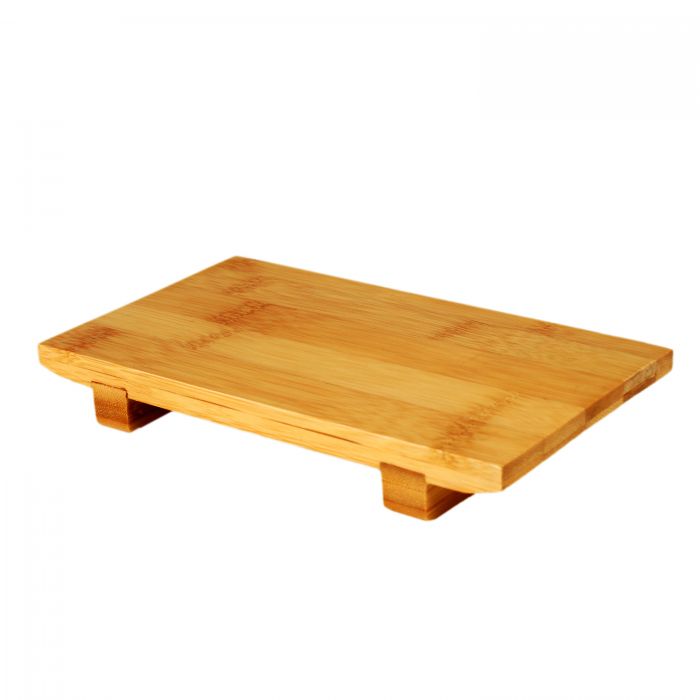 Thunder Group WSPB001 Small Bamboo Sushi Serving Board, 8 1/2" x 4 3/4" x 1 1/4"